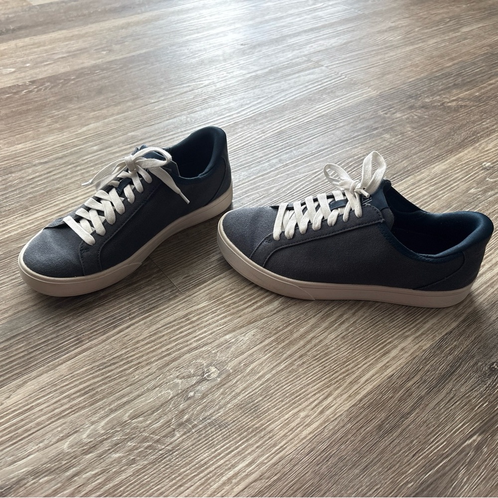Kizik Unisex Irvine Blue Shoes Mens Size 5 Womens 6.5 Canvas Hands Free Sneakers - Picture 3 of 11